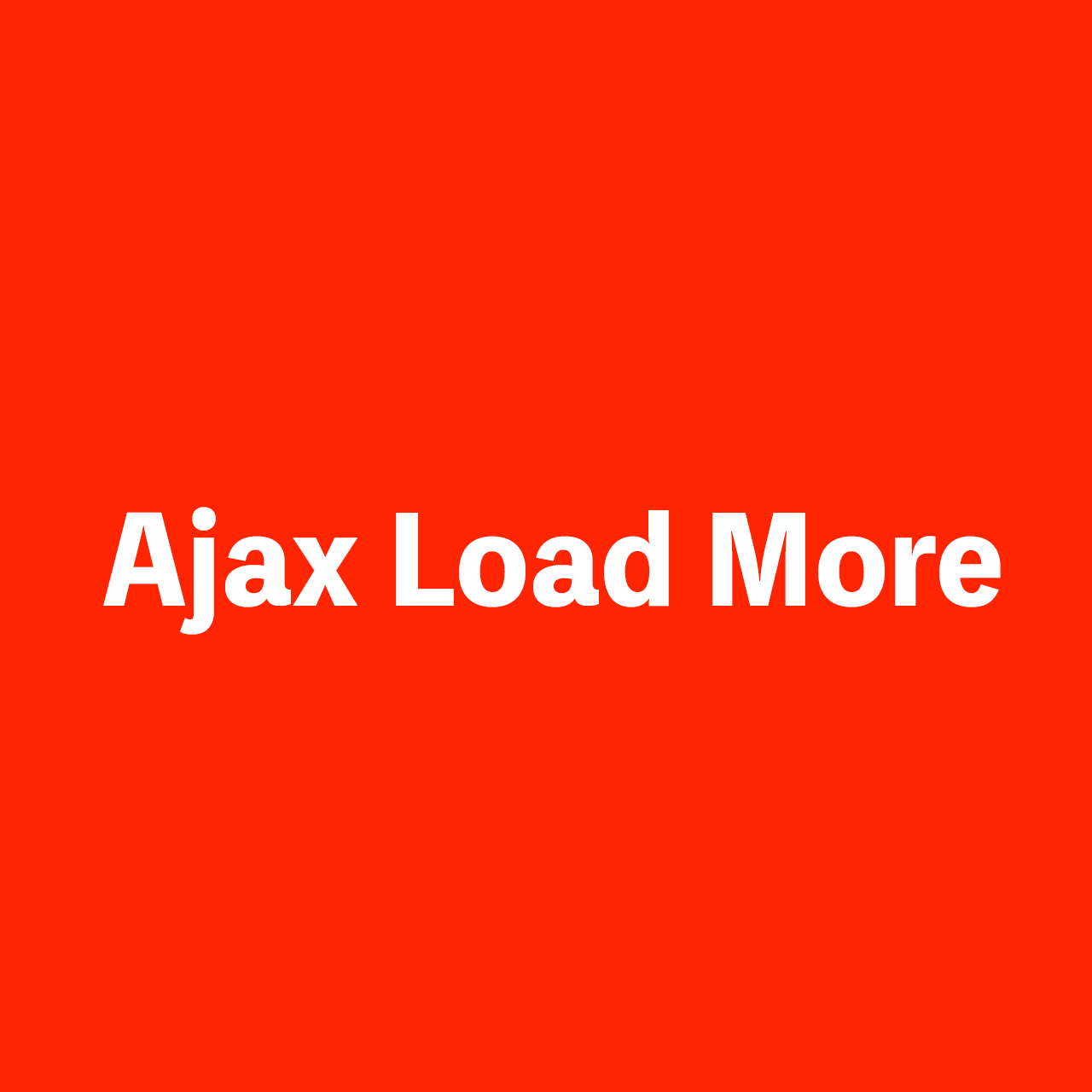Ajax Load More