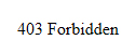 「403 Forbidden」とエラーが表示された画面